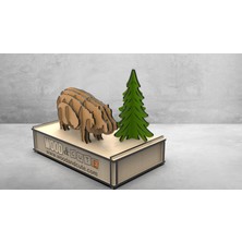 Wood and Cute 3D Puzzle HİPPO-0015