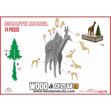 Wood and Cute 3D Puzzle GIRAFFE-0013