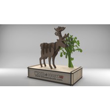 Wood and Cute 3D Puzzle DEER-0011