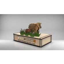 Wood and Cute 3D Puzzle SHEEP-0011