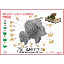 Wood and Cute 3D Puzzle SHEEP-0011