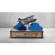 Wood and Cute 3D Puzzle AIRPLANE-0023-SB