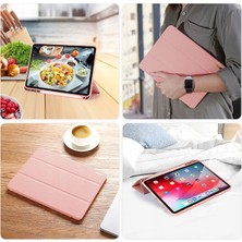 Ally Dux Ducis iPad Air 4 10.9 Kılıf Kalem Yerli Soft Tpu Mıknatıslı Kılıf AL-33410 Pembe