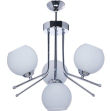 Özpolat Aydınlatma Fulya 4 Lü Camlı Krom Avize