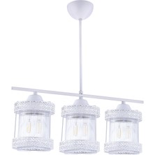 Özpolat Aydınlatma Zerda 3 Lü Sıralı Beyaz (Optik Camlı)
