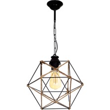 Özpolat Aydınlatma Prizma Halatlı Sarkıt (Siyah)