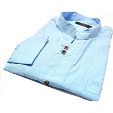 Kurular Tekstil Çift Düğme Uzunkol Pamuk Gömlek