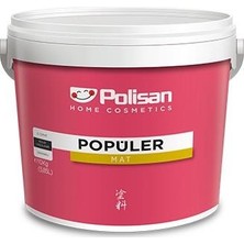 Polisan Popüler Plastik Mat Iç Cephe Boyası 3kg Doğal Gri