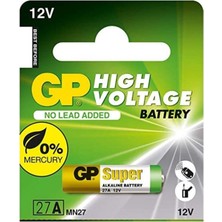 Gp Batterıes GP27A Super Alkalın 27A/MN27 Boy Pil 12V (1ADET)