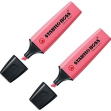 Stabilo Boss Original Fosforlu Kalem Pastel Gül Pembe 2'li