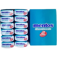 Mentos Clean Breath Metal Kutu Yoğun Nane Şekersiz 12'li x 35 gr