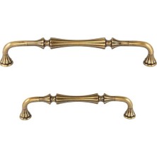 İmza Vezir 160 mm Antik Sarı Kulp Mobilya Dolap Çekmece Kulbu