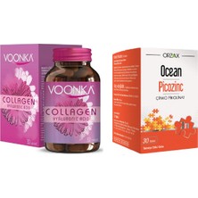 Voonka Collagen Hyaluronic Acid  32 Tablet + Ocean Çinko Takviyesi 15 Mg 30 Tablet