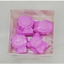 Dolce Sabun - Kokulu Süs Sabunu - Hayvan Modelleri - Pembe - 8 Adet
