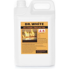 Biorad Dr. White 5 Litre Bio Ethanol Bacasız Şömine Yakıtı 4 Adet