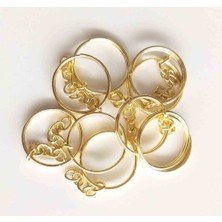 Angel Çanta Aksesuar Anahtarlık Halkası 10 Lu Light Gold Renk