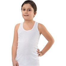 Tutku Erkek Çocuk Beyaz Penye Atlet 0124