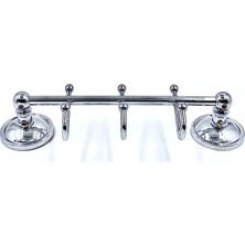 Çelik Banyo Paslanmaz Çıkmalı Kanca Askılık 3`lü