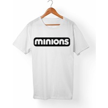 Alfa Tshirt Minions Çocuk Beyaz Tişört