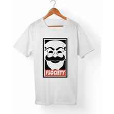 Alfa Tshirt Mr.robot Çocuk Beyaz Tişört
