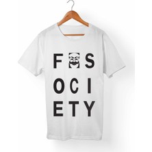 Alfa Tshirt Mr.robot Çocuk Beyaz Tişört