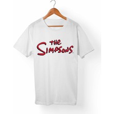 Alfa Tshirt The Simpsons Çocuk Beyaz Tişört