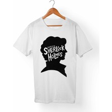 Alfa Tshirt Sherlock Holmes Çocuk Beyaz Tişört