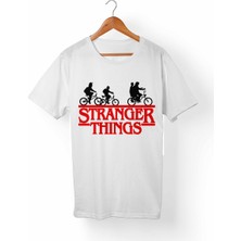 Alfa Tshirt Stranger Things Çocuk Beyaz Tişört