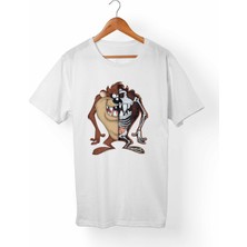 Alfa Tshirt Tazmanya Canavarı Çocuk Beyaz Tişört