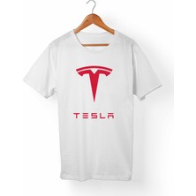 Alfa Tshirt Tesla Çocuk Beyaz Tişört