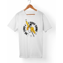 Alfa Tshirt Queen-Freddie Mercury Çocuk Beyaz Tişört