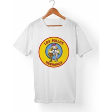 Alfa Tshirt Los Pollos Hermanos Breaking Bad Çocuk Beyaz Tişört
