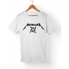 Alfa Tshirt Metallica Çocuk Beyaz Tişört