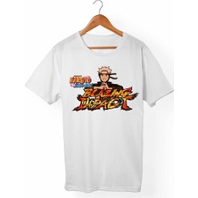 Alfa Tshirt Naruto Uzumaki Çocuk Beyaz Tişört