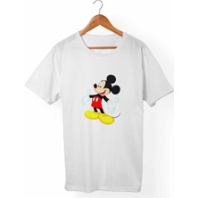 Alfa Tshirt Mickey Mouse Çocuk Beyaz Tişört