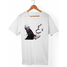 Alfa Tshirt Tokyo Ghoul Kaneki Çocuk Beyaz Tişört