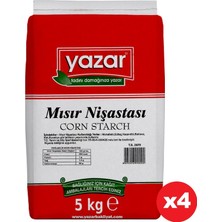 Yazar Mısır Nişasta 5 kg 4' lü