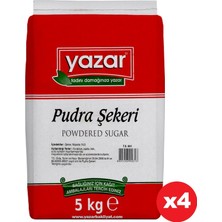 Yazar Pudra Şekeri  5 kg 4' lü