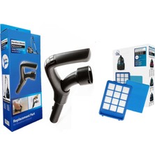 Populer Philips Uyumlu  FC9928 Marathon Ultimate Kumanda Sapı+Ön Filtre Seti