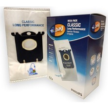 Populer Philips Uyumlu  FC8394  Elektrikli Süpürge Mega 12'li Paket Toz Torbası