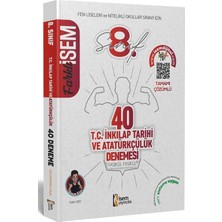 İSEM Yayıncılık 2021 LGS Farklı 8. Sınıf İnkılap Tarihi 40'li Sarmal Deneme