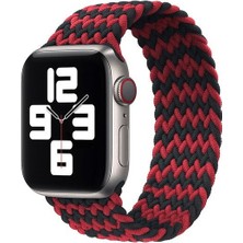 Loges Apple Watch 2 3 4 5 Se Uyumlu 42 mm - 44 mm Elastik Loop Örgü Kordon Kayış