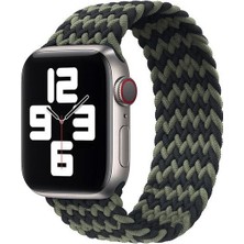 Apple Watch 2 3 4 5 Se Uyumlu 42 mm - 44 mm Elastik Loop Örgü Kordon Kayış