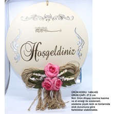 Mami Süs Dünyası Ahşap Süslü Kapı Süsü (Hoşgeldiniz) 1484-HG