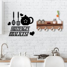 BK Gift Doğal Ahşap Raflı Dekoratif Fincan Askılığı ve Mutfak Duvar Süsü-3