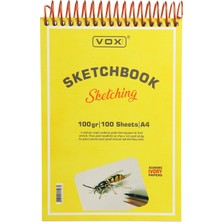 Vox Art 100 gr Eskiz Çizim Defteri A4 100 Yaprak Ivory Kağıt