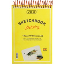 Vox Art 100 gr Eskiz Çizim Defteri A5 100 Yaprak Ivory Kağıt