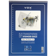 Vox Art 52 gr Aydınger Eskiz Defteri A4 40 Yaprak