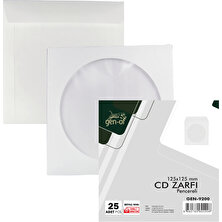Gen-Of Pencereli CD Zarfı Beyaz Tutkallı 80 gr 100'LÜ