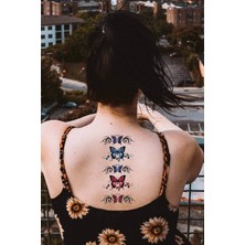 Takıştır Geçici Çoklu Kelebek Dövme Tattoo